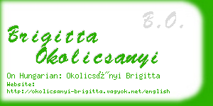 brigitta okolicsanyi business card